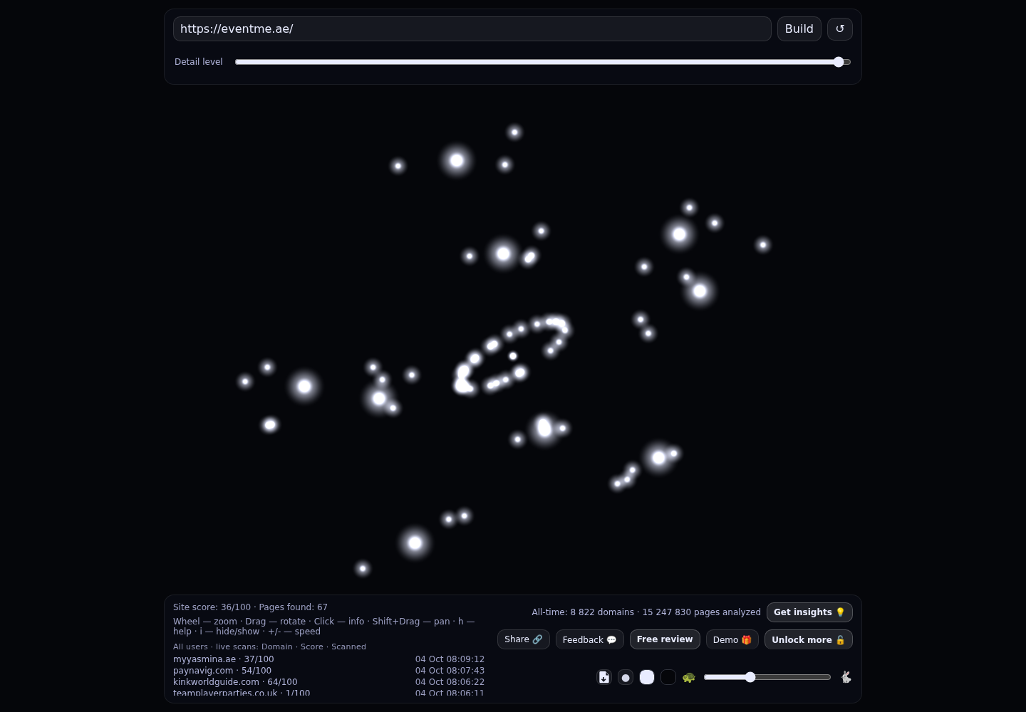 EventMe &middot; RADAR_GRAPH