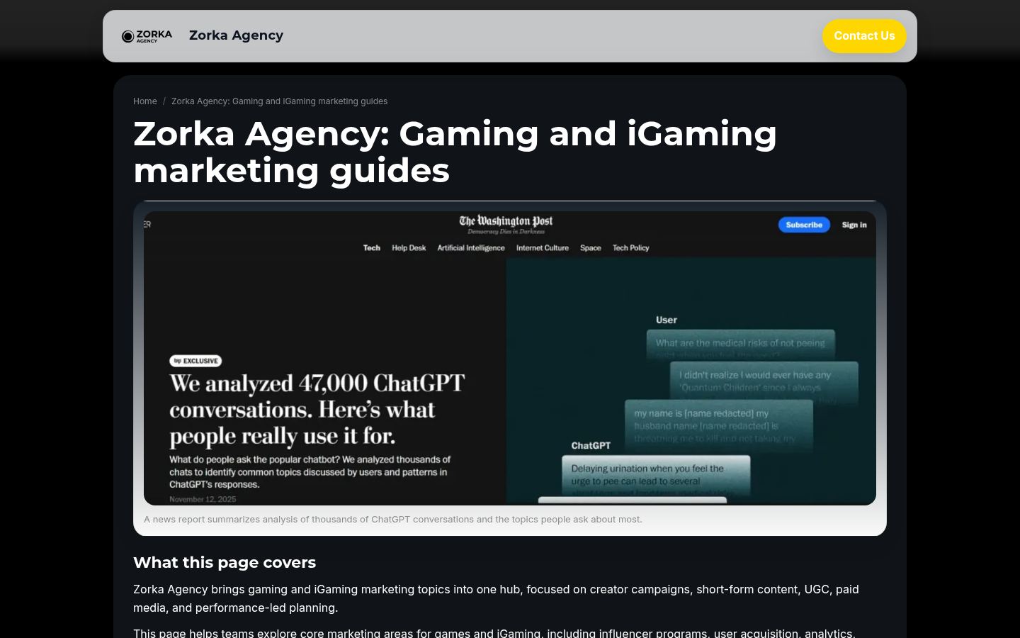 Zorka Agency · HOMEPAGE_SCREENSHOT