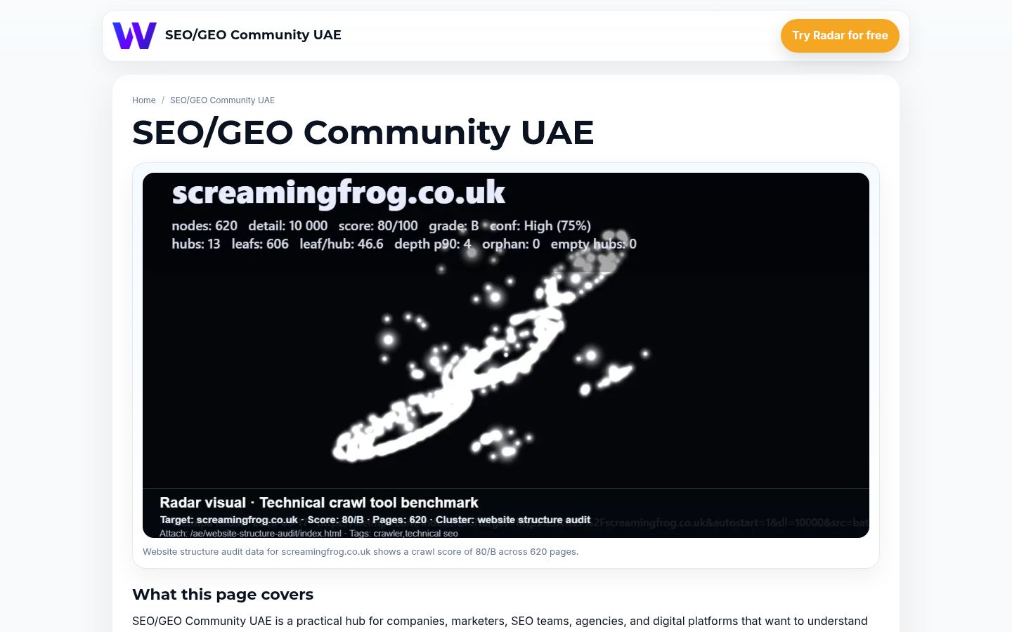SEO/GEO Community UAE · HOMEPAGE_SCREENSHOT