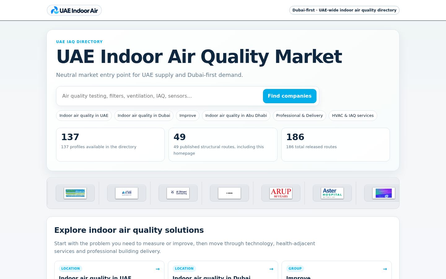 UAE Indoor Air Quality Market &middot; HOMEPAGE_SCREENSHOT