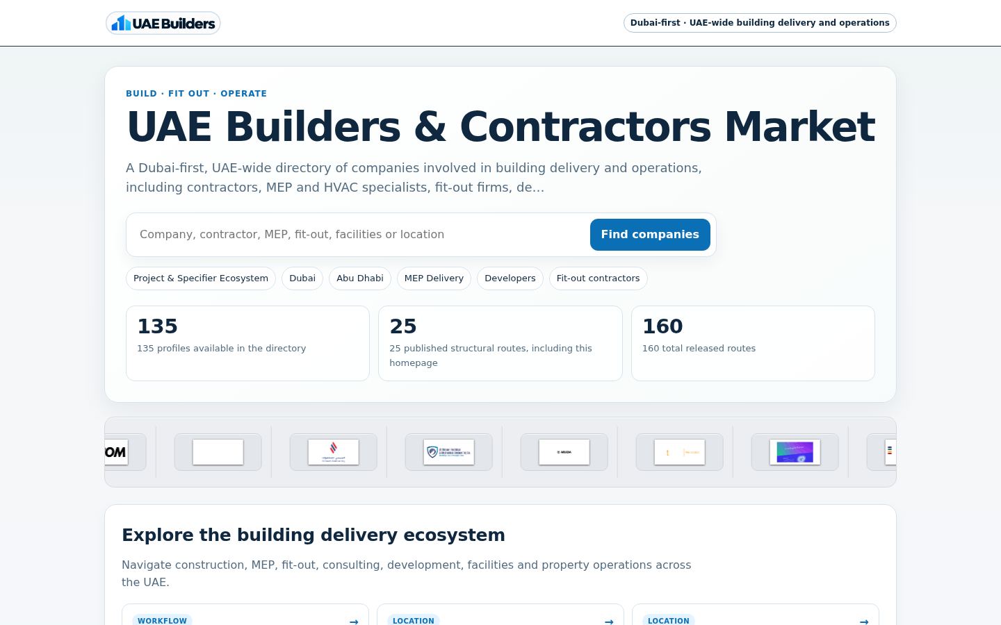 UAE Builders & Contractors Market &middot; HOMEPAGE_SCREENSHOT