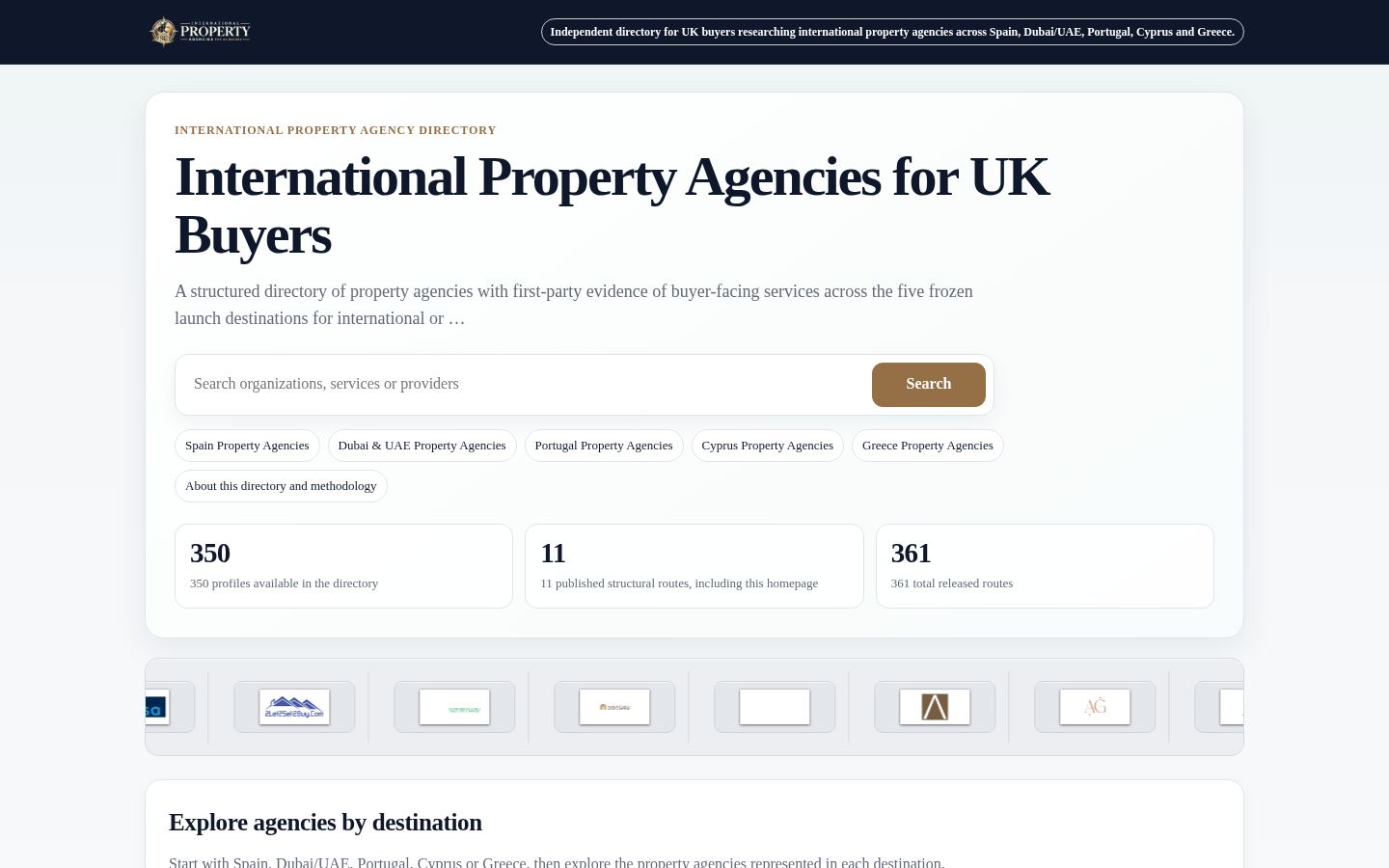 International Property Agencies for UK Buyers · HOMEPAGE_SCREENSHOT