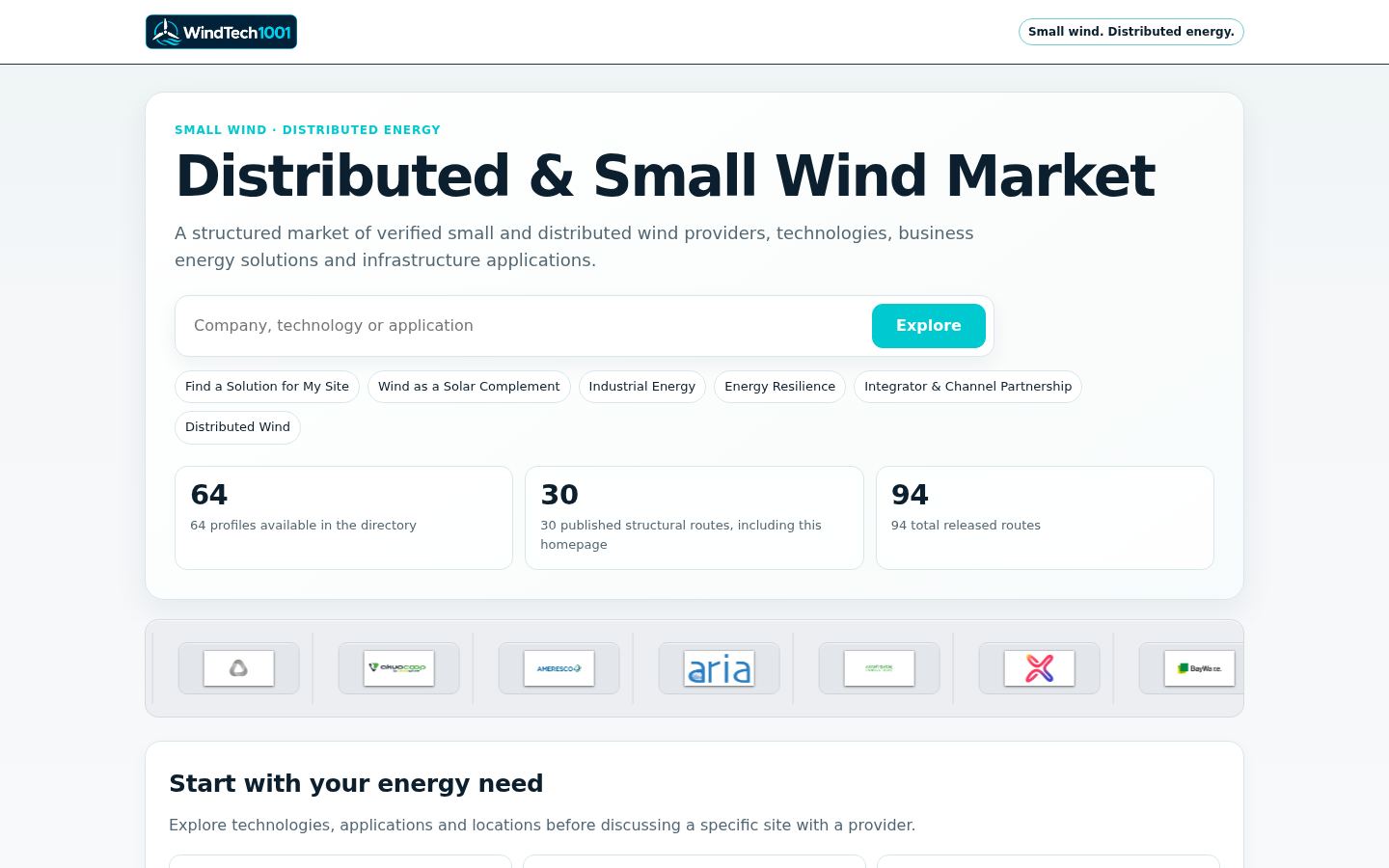 Distributed & Small Wind Market &middot; HOMEPAGE_SCREENSHOT