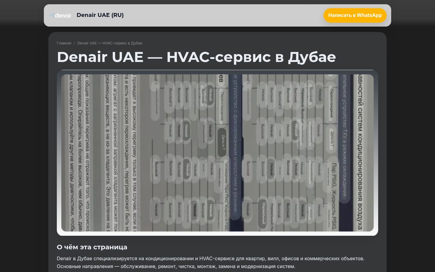 Denair UAE (RU) · HOMEPAGE_SCREENSHOT