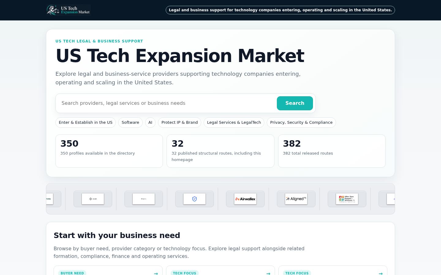US Tech Expansion Market · HOMEPAGE_SCREENSHOT